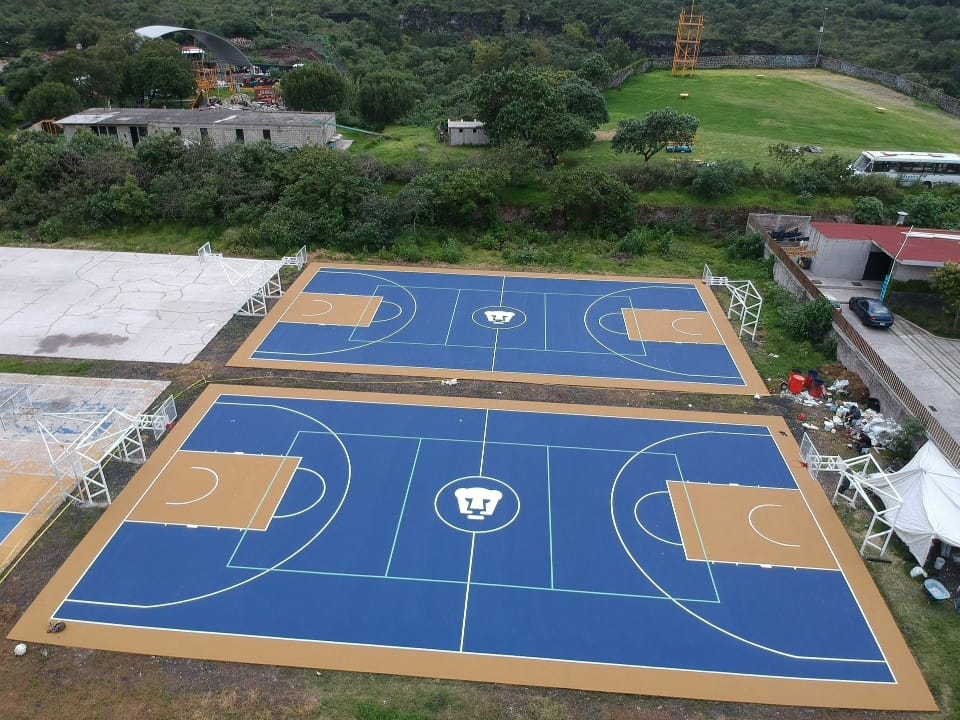 Pintura de cancha de basquet