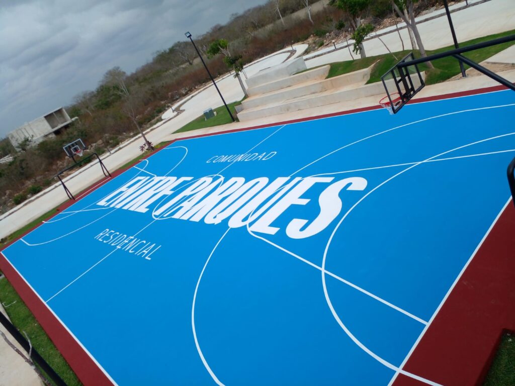 Pintura para cancha de basquetbol