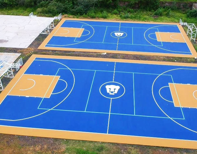 Pintura de cancha de basquet